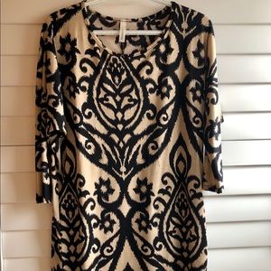 Cezanne Black and Tan boutique top